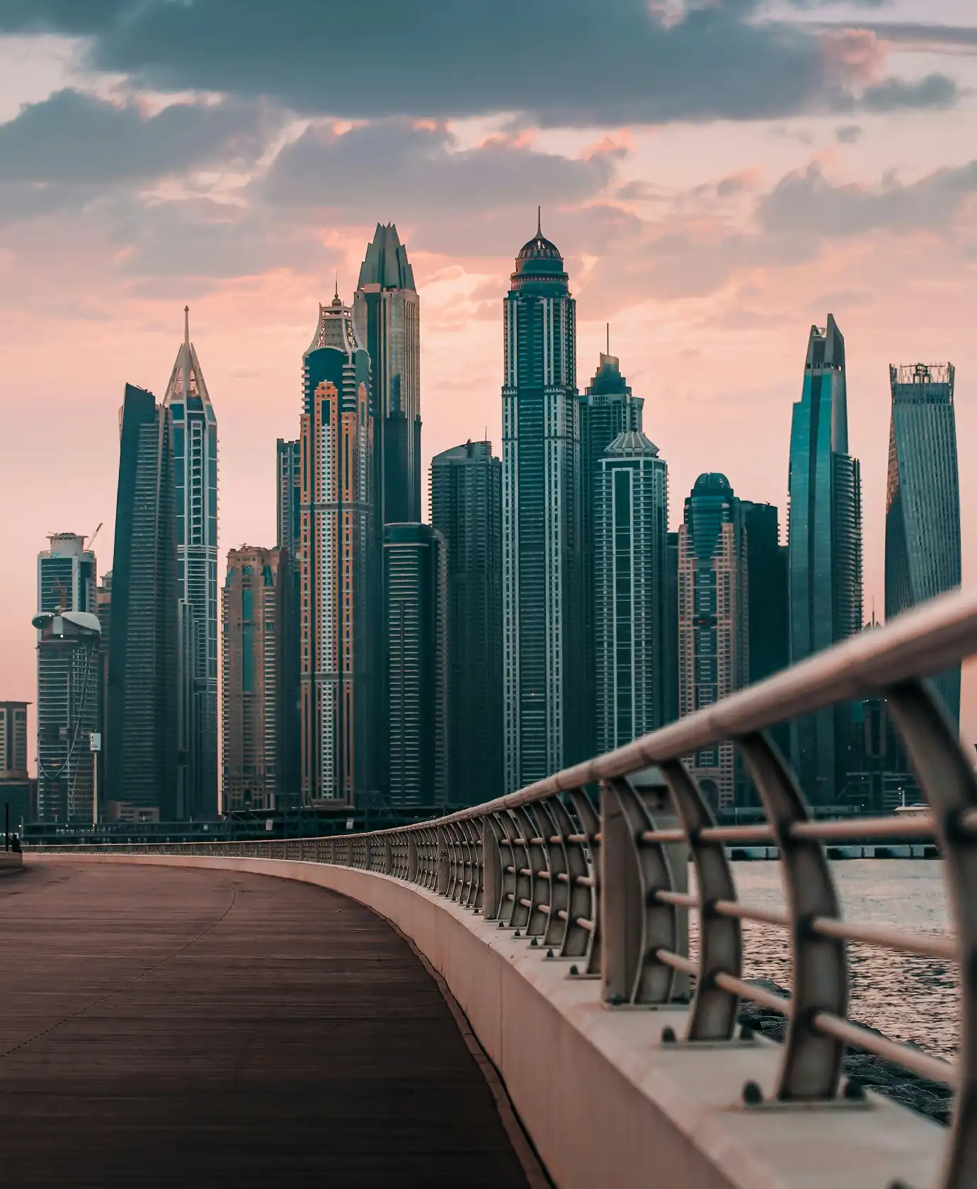 Skyline van Dubai Marina