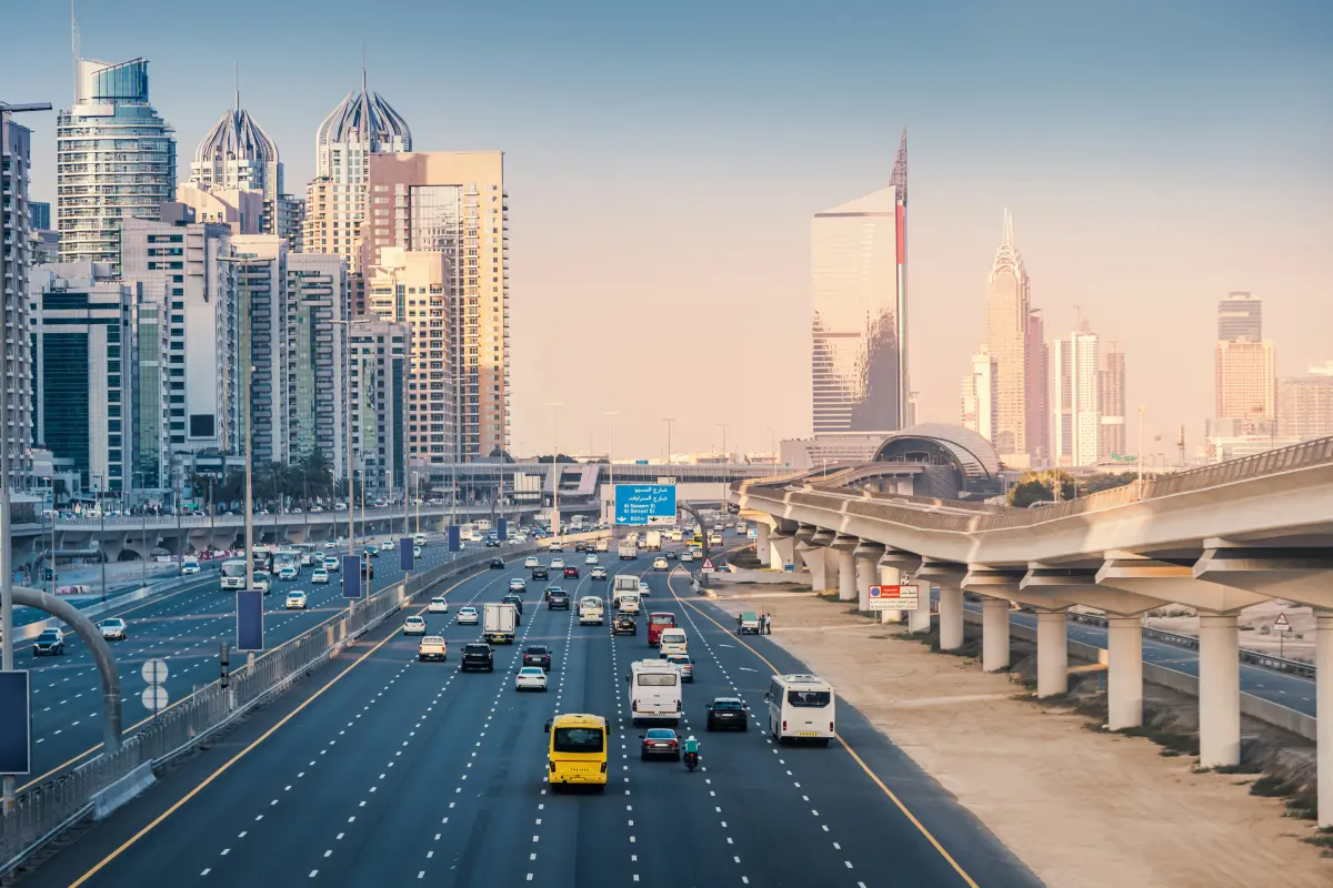 Sheikh Zayed Road in Dubai